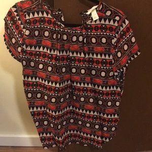 Tribal pattern blouse